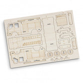 BRANDCRAFT Fire Truck Wooden Model - 124034-1